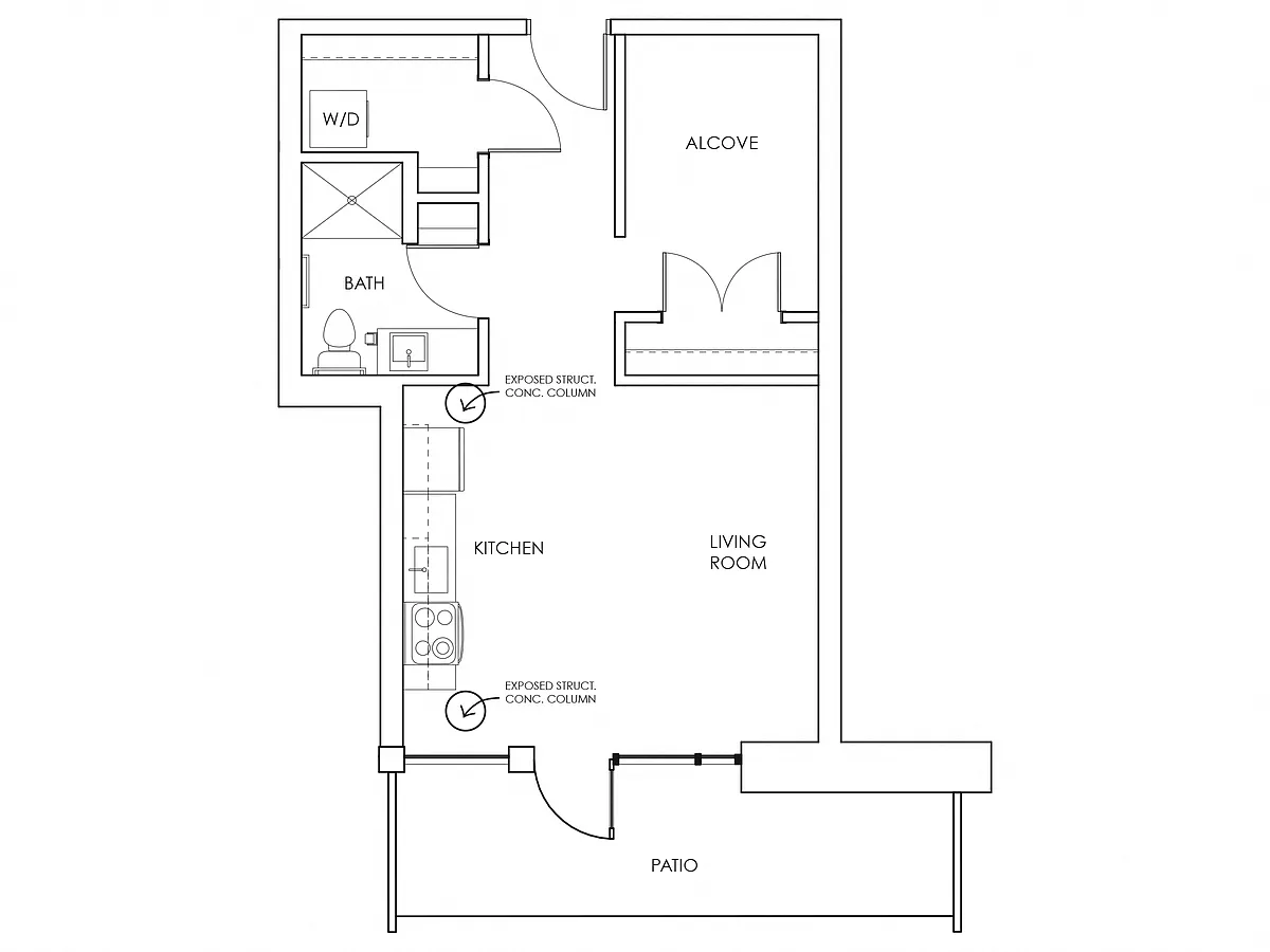 Floor plan Studio A