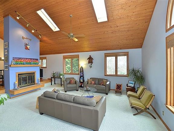Step into the incredibly spacious 21 x 17 great room from the foyer and experience the warmth of wood with the  tongue in groove
