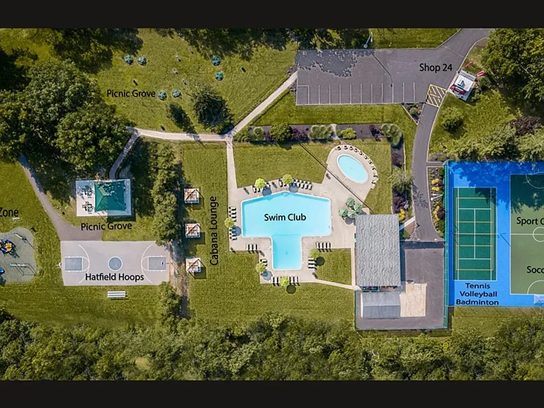 Aerial View of Amenities