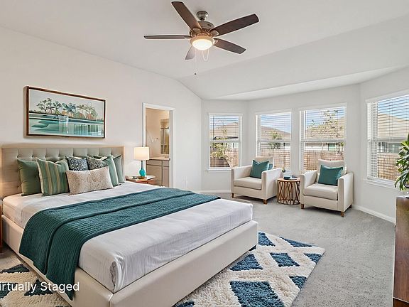 Virtually Staged Primary Suite