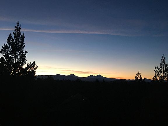 Actual view from living room at sunset