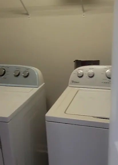 In unit washer and dryer upstairs