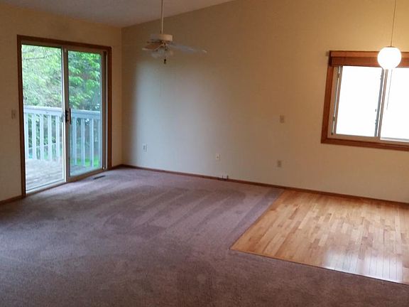 kitchen has beautiful wood floors