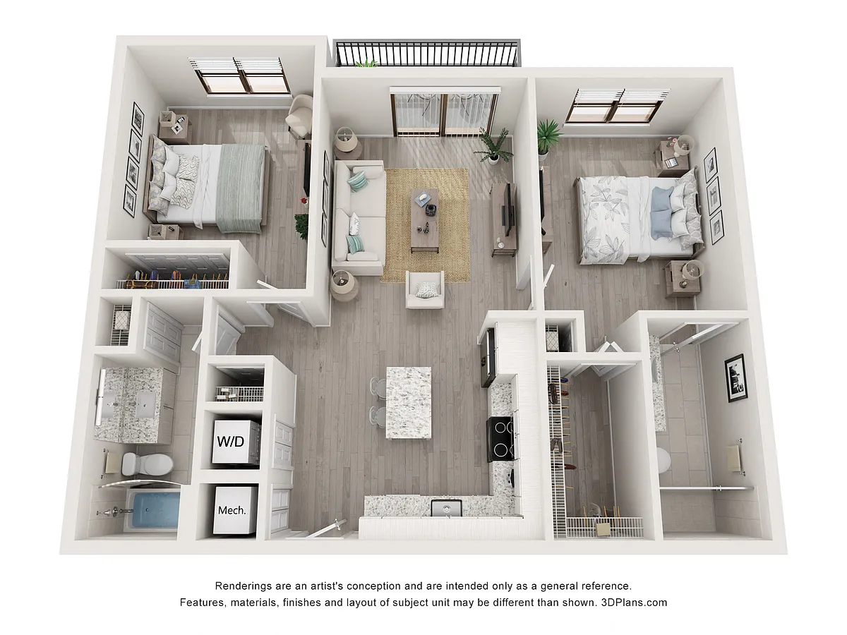 Floor plan Model B1