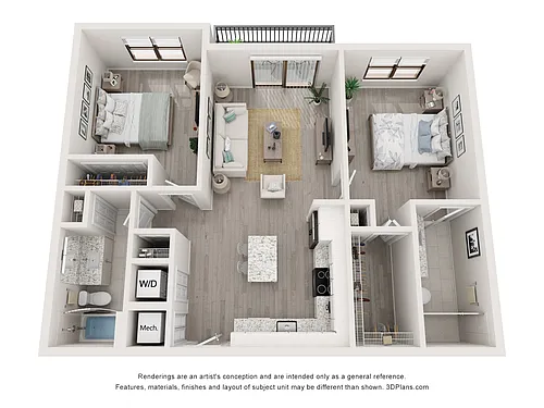 Floor plan Model B1