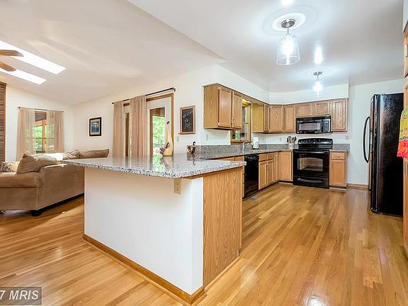 Kitchen opens to the family room.