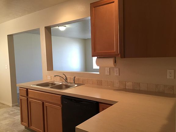 Kitchen and family room
