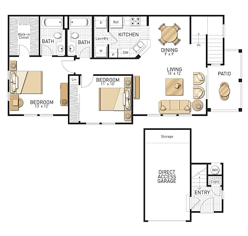 Floor plan Plan J