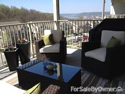 Porch
						:
						River and wooded views. Covered porch.