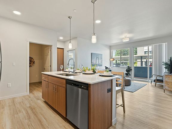 Open-concept kitchen