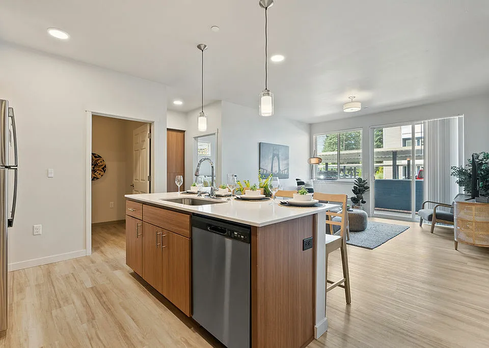 Open-concept kitchen