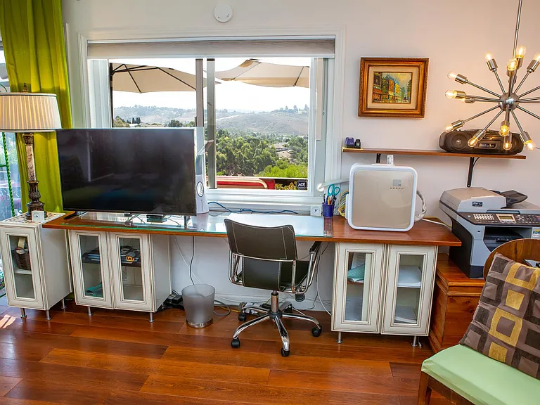 Work area with view