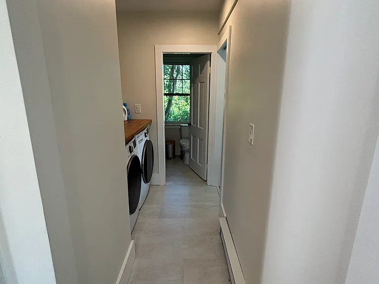 Downstairs: hallway/ laundry