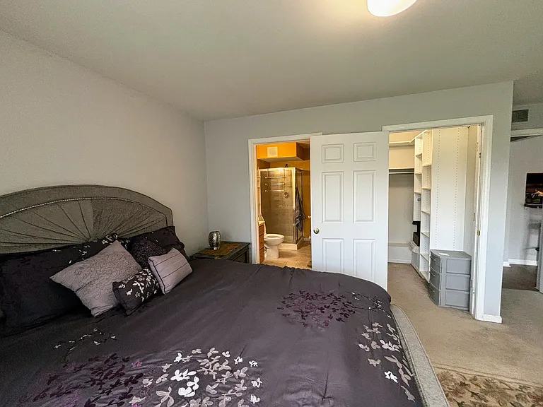 Private bathroom and walk-in closet