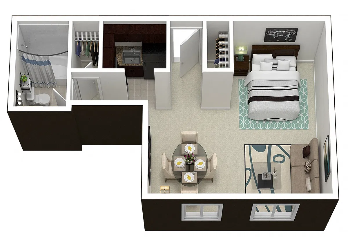 Floor plan Middletowne Studio