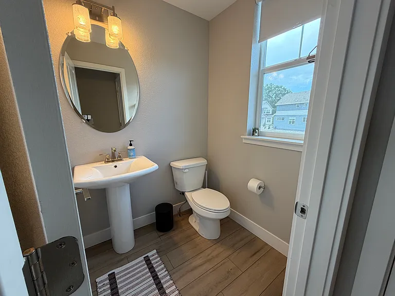 Guest half bath on main floor