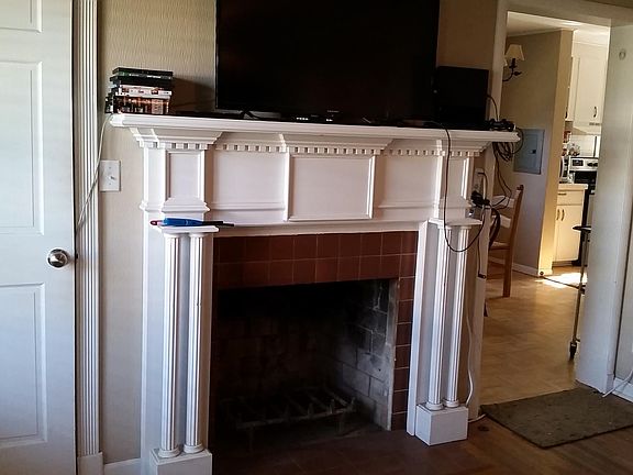 Fireplace in living room