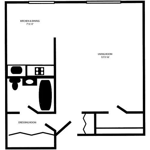 Floor plan Studio