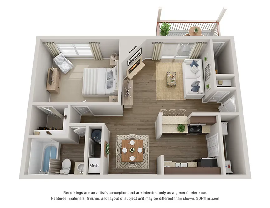Floor plan 1X1