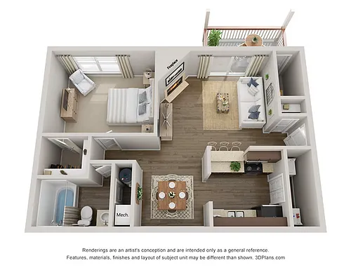Floor plan 1X1