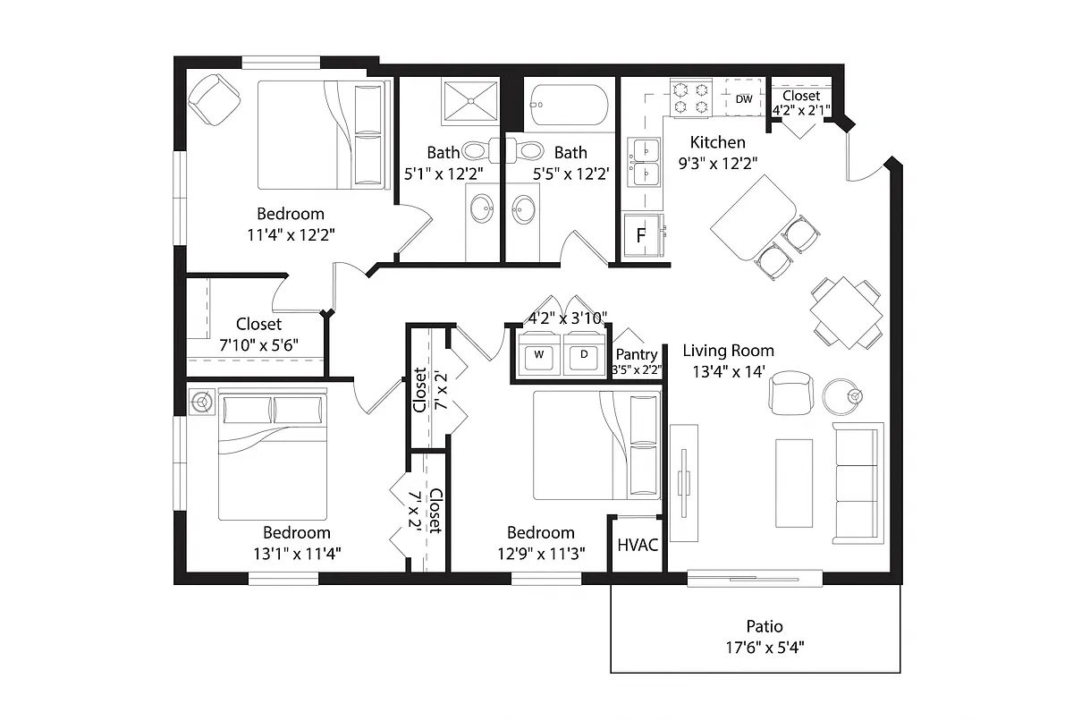 Floor plan C2R