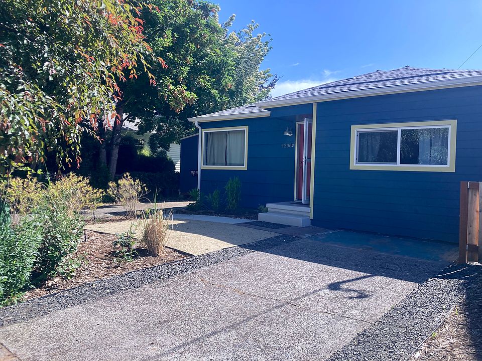 Front yard and off street parking