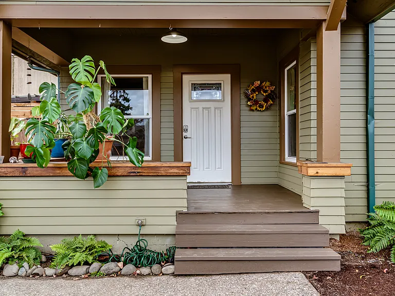 Large covered porch.