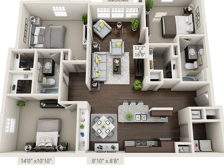 3D Floorplan Rendering 3D Floorplan Rendering