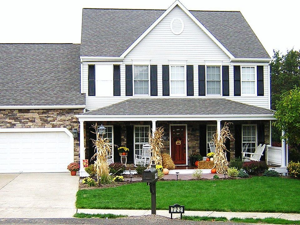 Stone added to front 2007 plus new door and porch railings