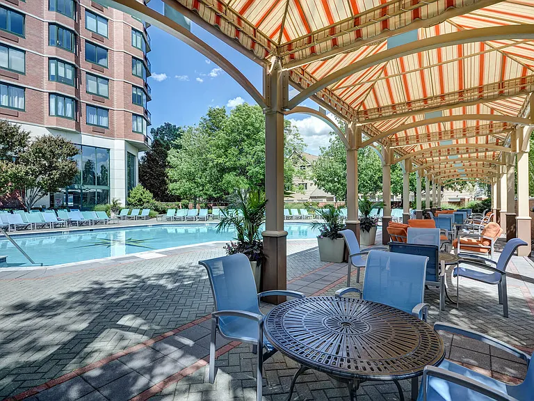 Poolside sundeck