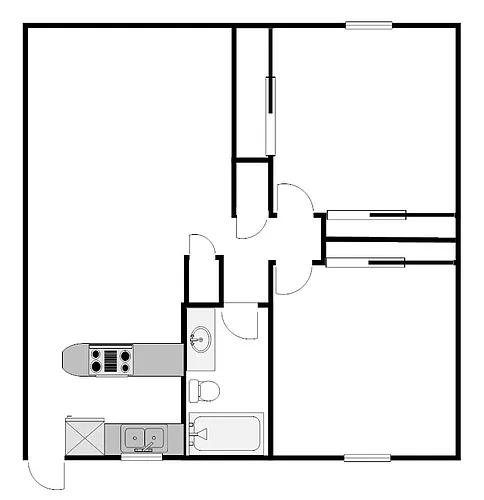 Floor plan 2 Bedroom