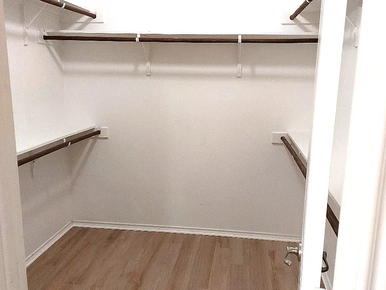 Large walk in closet in master suite.