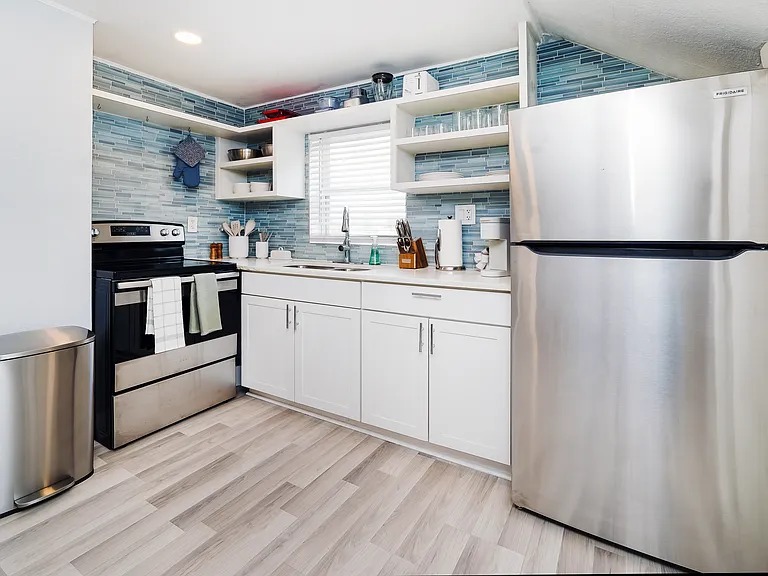 Fully stocked kitchen with all the essentials needed for your extended stay!