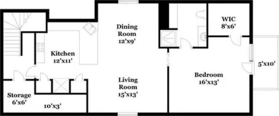 1 bed, 929 sqft, $2,300 — Photo 3