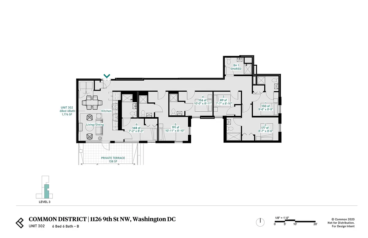 Floor plan 302 - Price per bed