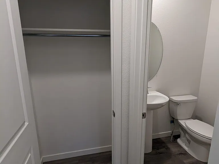 Half bath in living area
