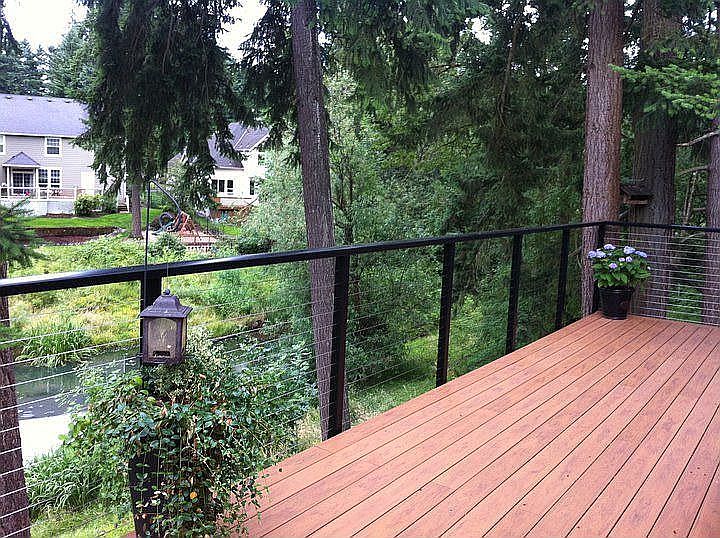 New Expanded Back Deck Timber Tech, 35 Foot Back Deck