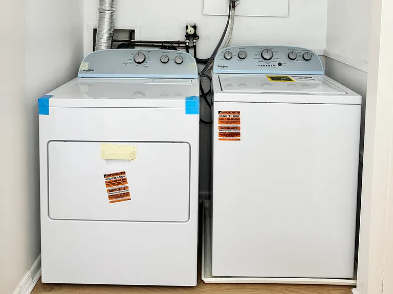 Brand new washer and dryer in the unit