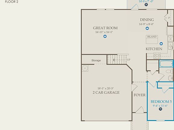 Kisko Floor Plan, Quick Move-In Home, Floor 1