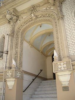 Building entrance - Original SF - newly painted building int