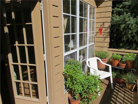 Deck. Very Private Deck Overlooks Secluded Yard + Woods