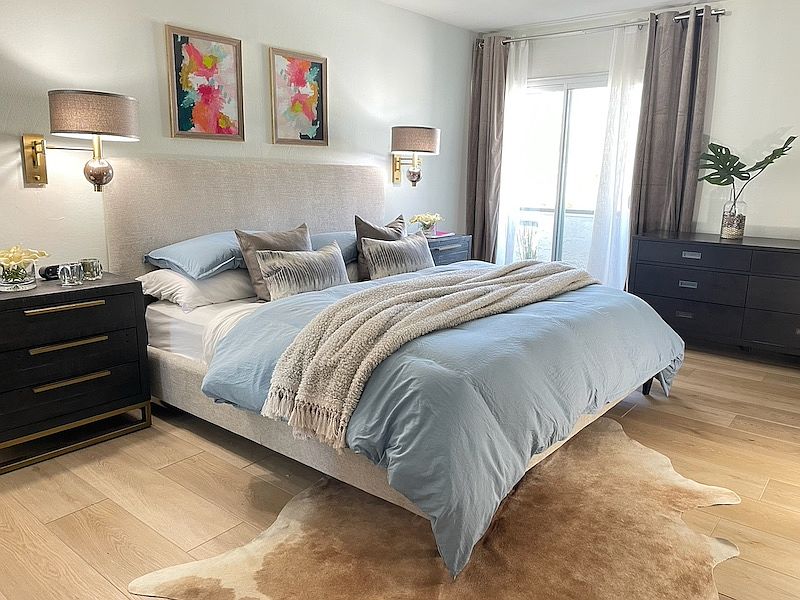 Primary Bedroom, King bed, balcony off room