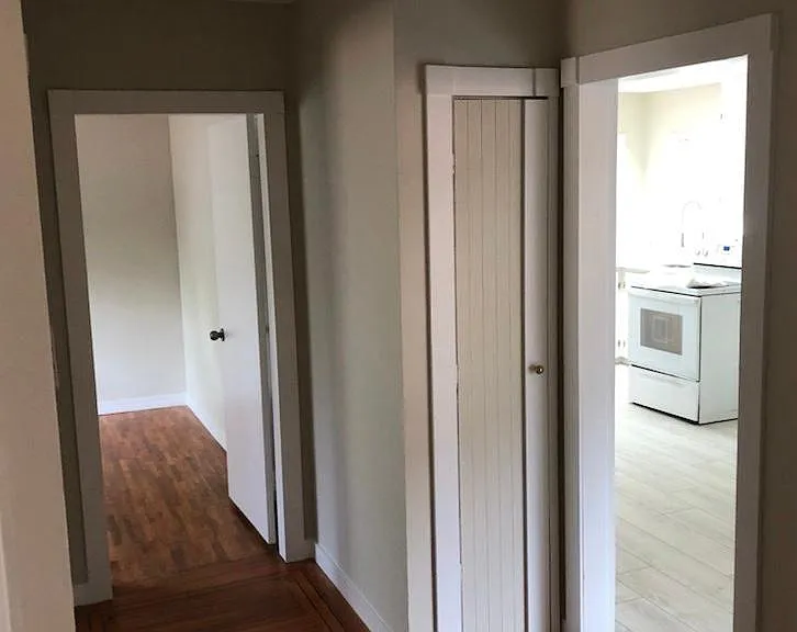 Hallway entrance to bedrooms and bathroom