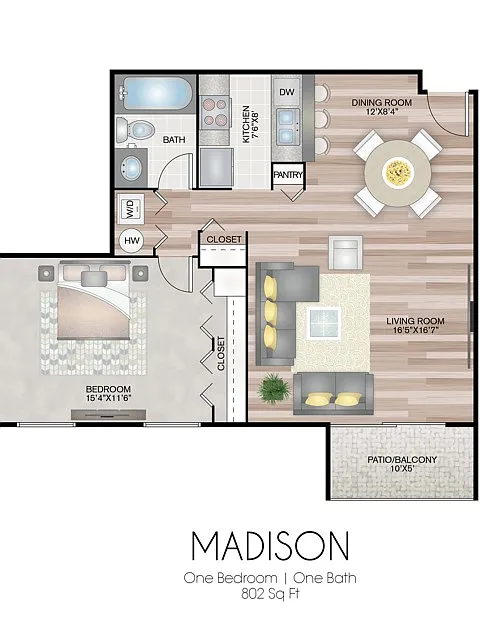 Floor plan Madison - Premium Plus