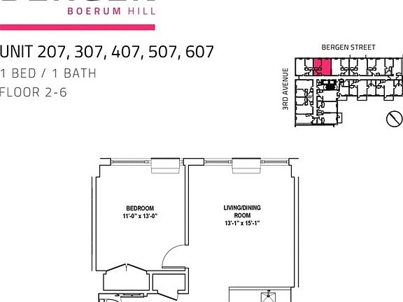 2nd image of 316 Bergen St #405