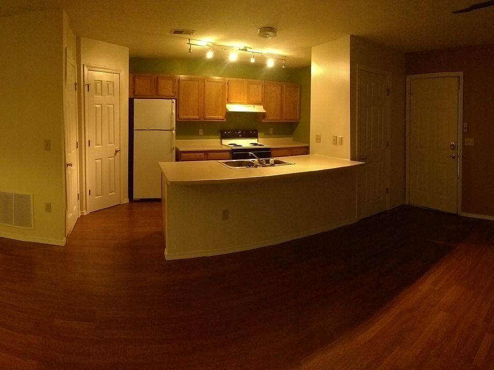 Kitchen, Dining area, and Living space