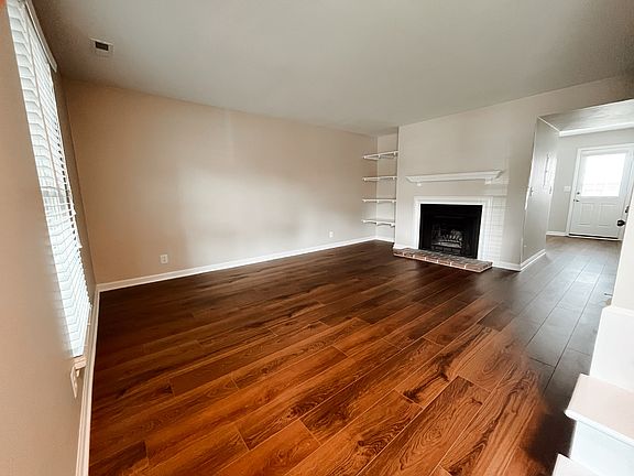Large living room with fireplace