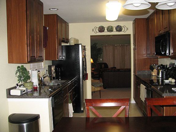 Kitchen with Cherry Cabinets