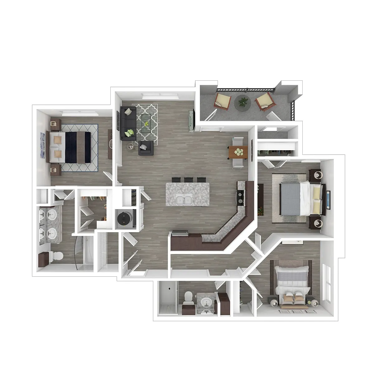 Floor plan 3 Bed / 2.0 Bath
