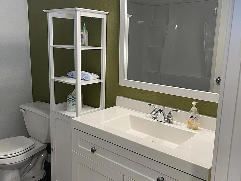 All new bathroom and shower